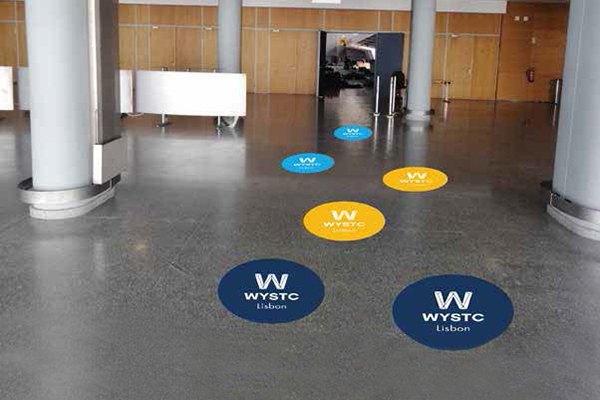 WYSTC sponsoring options - Floor stickers